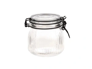 БАНКА ДЛЯ СЫПУЧИХ ПРОДУКТОВ стеклянная 500 мл/10,6*11,3 см с клипсой   103585 