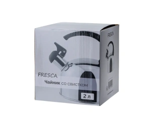 ЧАЙНИК со свистком 2,2 л из нержавеющей стали с пластмассовой ручкой  Home Line 94133