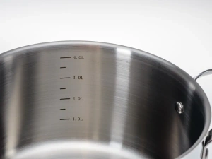 КАСТРЮЛЯ из нержавеющей стали 4,7 л/22 см со стеклянной крышкой  Fresca 107404