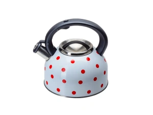 ЧАЙНИК металлический со свистком и пластмассовой ручкой 2,5 л   90781