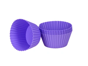 НАБОР ФОРМ ДЛЯ ВЫПЕКАНИЯ КЕКСОВ силиконовых 6 шт. 7*3,2 см   110691 