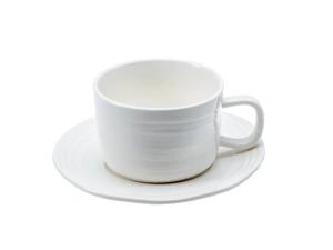 ЧАШКА С БЛЮДЦЕМ фарфоровые "Bianco" 270 мл   108846 