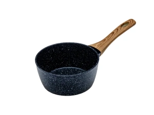 СОТЕЙНИК алюминиевый с антипригарным мраморным покрытием "Black Granite" с крышкой 16 см/1,3 л  Fresca 103496