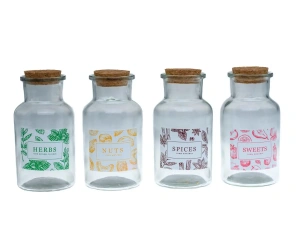 БУТЫЛКА стеклянная "Специи" с пробковой крышкой 240 мл/6,5*13 см   106942 