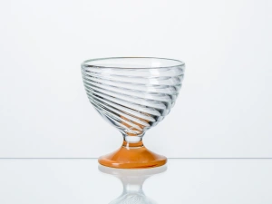 КРЕМАНКА стеклянная "Бриз" 300 мл с цветным дном  ОСЗ 103195