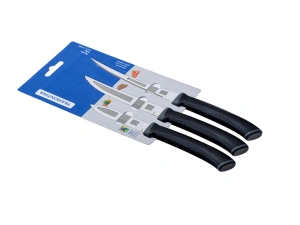 НАБОР НОЖЕЙ металлических "Felice" 3 шт. с полипропиленовыми ручками 8/11/12 см   109322 