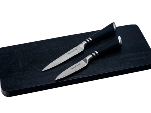 НАБОР НОЖЕЙ металлических 8 пр. в подставке: 5 ножей, ножницы, скребок, точилка   108505