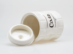 БАНКА ДЛЯ СЫПУЧИХ ПРОДУКТОВ керамическая "Соль" 850 мл/11,4*11,4*14,4 см   110147