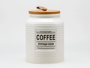 БАНКА ДЛЯ СЫПУЧИХ ПРОДУКТОВ керамическая "Coffee" 850 мл/10,7*10,7*14 см   110145