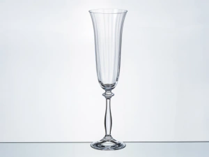 НАБОР БОКАЛОВ ДЛЯ ШАМПАНСКОГО стеклянных граненых "Angela" 6 шт. 190 мл  Crystalex 22914