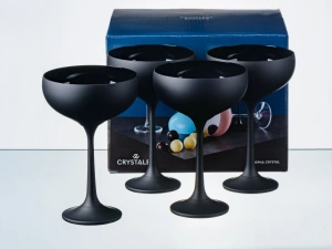 НАБОР БОКАЛОВ ДЛЯ ШАМПАНСКОГО стеклянных "Pralines" 4 шт. 180 мл  Crystalex 99267