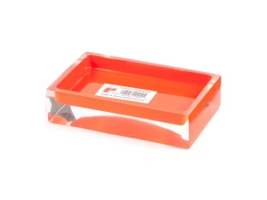 ПОДСТАВКА ДЛЯ МЫЛА полирезин ''Colours Orange'' 11*7*3 см  Ridder 81659 