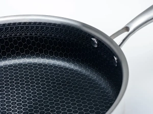 СОТЕЙНИК из нержавеющей стали с антипригарным покрытием со стеклянной крышкой "Onyx" 28*7,5 см  Fresca 108253