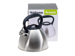 ЧАЙНИК металлический со свистком и пластмассовой ручкой 2,5 л   103298