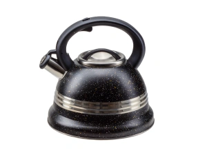 ЧАЙНИК со свистком 3 л из нержавеющей стали с пластмассовой ручкой   110652