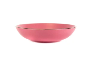 ТАРЕЛКА ГЛУБОКАЯ керамическая "Matte pink" 20*5,3 см   106031 