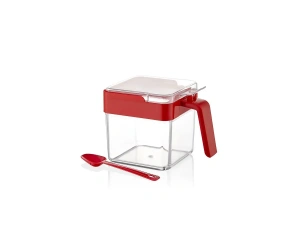 ЕМКОСТЬ ДЛЯ СПЕЦИЙ пластмассовая "Valse" 500 мл/10 см с крышкой и ложкой  Qluxplastic 105431 