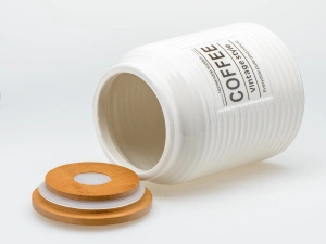БАНКА ДЛЯ СЫПУЧИХ ПРОДУКТОВ керамическая "Coffee" 850 мл/10,7*10,7*14 см   110145
