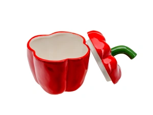 ЕМКОСТЬ ДЛЯ СЫПУЧИХ ПРОДУКТОВ керамическая "Перец" 13*13*18 см   109897