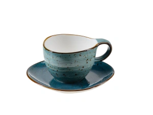 ЧАШКА С БЛЮДЦЕМ керамические "Океан" 250 мл   110249 