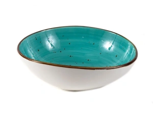 САЛАТНИК керамический "Хорека Бирюза" 580 мл/17*19*6,5 см  Elrington 103109 