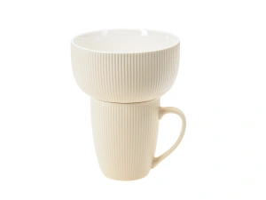 НАБОР ДЛЯ ЗАВТРАКА керамический 2 пр.: кружка 375 мл, салатник 13*7 см   109645