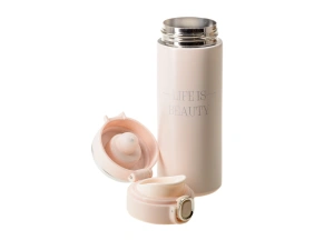ТЕРМОС металл/пластмасса "Life is beauty" 420 мл с датчиком температуры   109497