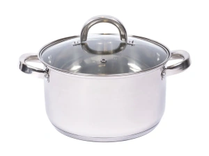 КАСТРЮЛЯ из нержавеющей стали со стеклянной крышкой 1,7 л/16 см  Home Line 93652 