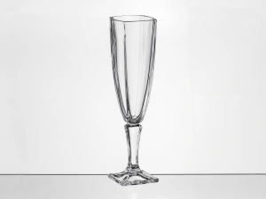 НАБОР БОКАЛОВ ДЛЯ ШАМПАНСКОГО стеклянных "AREZZO" 6 шт. 140 мл  Crystalite Bohemia 63232