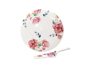 НАБОР ДЛЯ ТОРТА фарфоровый "Ariela" 2 пр.: блюдо 31 см, лопатка   103705 