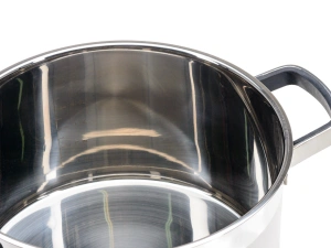 КАСТРЮЛЯ из нержавеющей стали 6,1 л/24*13,5 см со стеклянной крышкой   110190