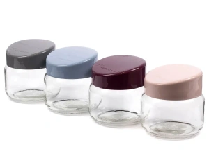 БАНКА ДЛЯ СЫПУЧИХ ПРОДУКТОВ стеклянная с пластмассовой крышкой 400 мл   98692 