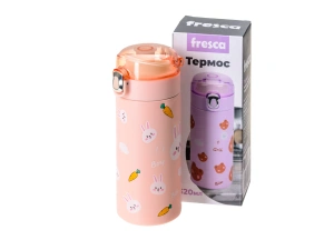 ТЕРМОС металл/пластмасса "Cute animals" 320 мл   109742