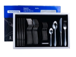 НАБОР СТОЛОВЫХ ПРИБОРОВ металлических "Satri" 24 пр.: 12 ложек, 6 вилок, 6 ножей   109325 