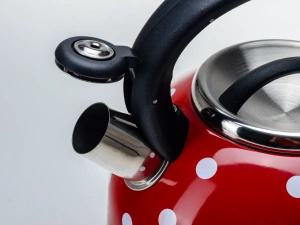 ЧАЙНИК металлический со свистком и пластмассовой ручкой 2,5 л   90781