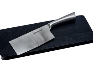 НАБОР НОЖЕЙ металлических 8 пр. в подставке: 5 ножей, ножницы, скребок, точилка   108506